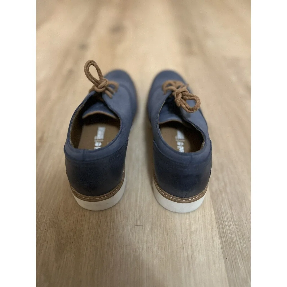 Timberland Women's Bramhall Oxford‎ Blue Leather Size 8 Excellent Condition